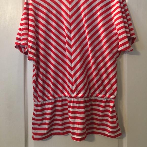 Orange and white striped top - Picture 2 of 3
